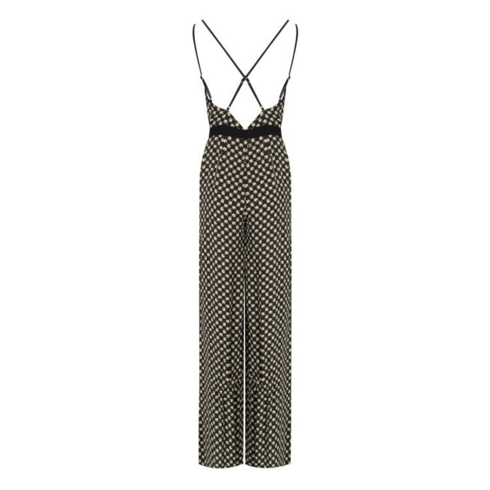 Elisabetta Franchi Nero Burro Patterned Jumpsuit - NWT - Picture 6 of 6